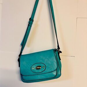 Simply Noelle Turqoise Blue Shoulder Crossbody Bag